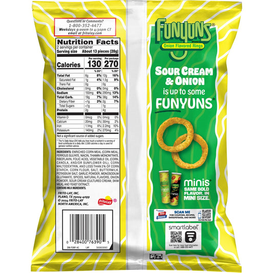 Sour Cream & Funyuns Flavored Onion Rings