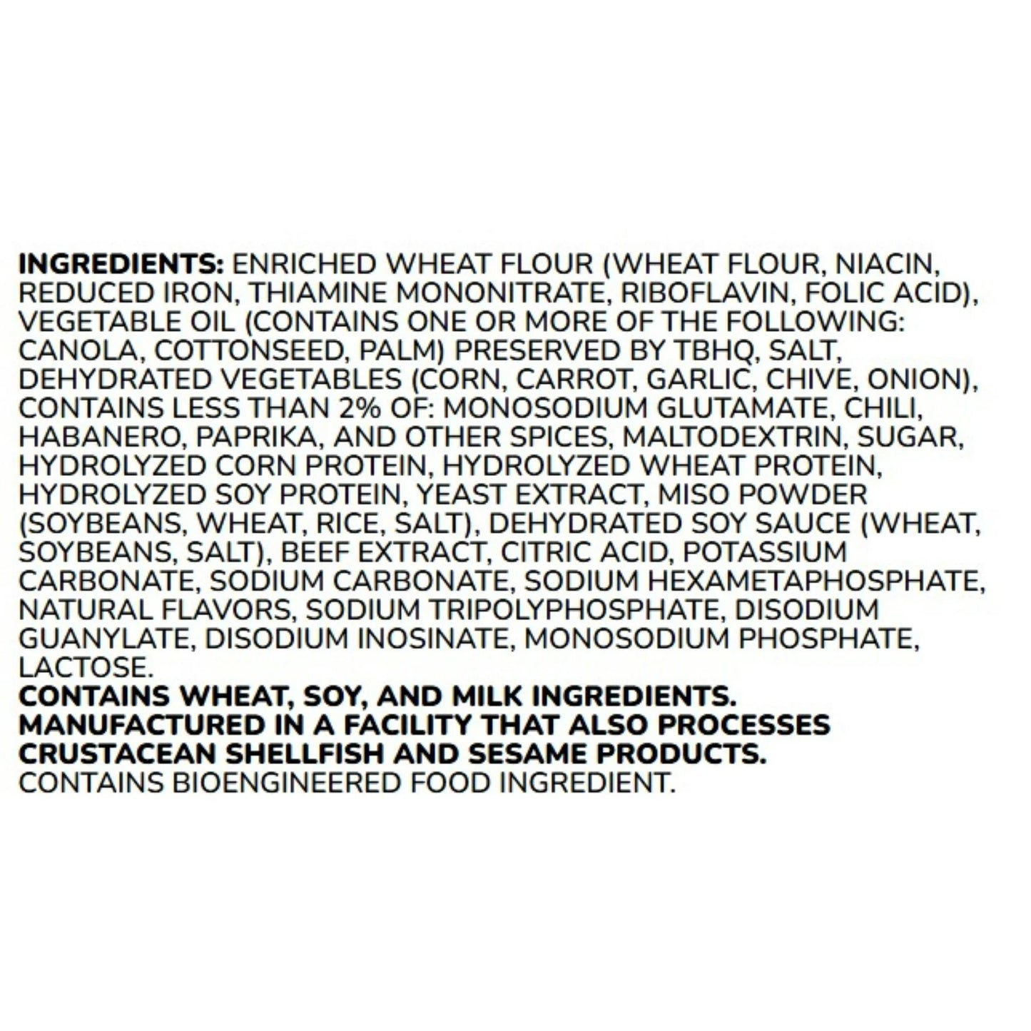 Hot & Spicy Beef Flavor Ramen Noodles