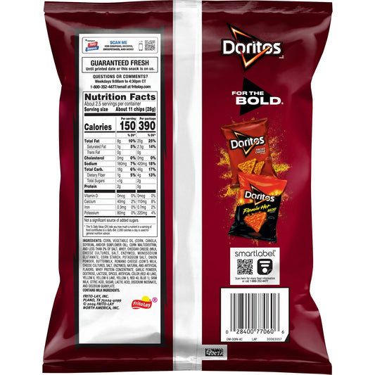 Doritos Spicy Nacho Flavor Tortilla Chips