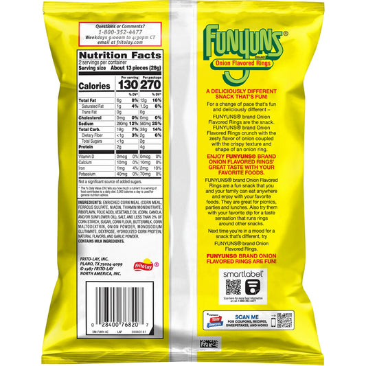 Funyuns Onion Flavored Rings Regular