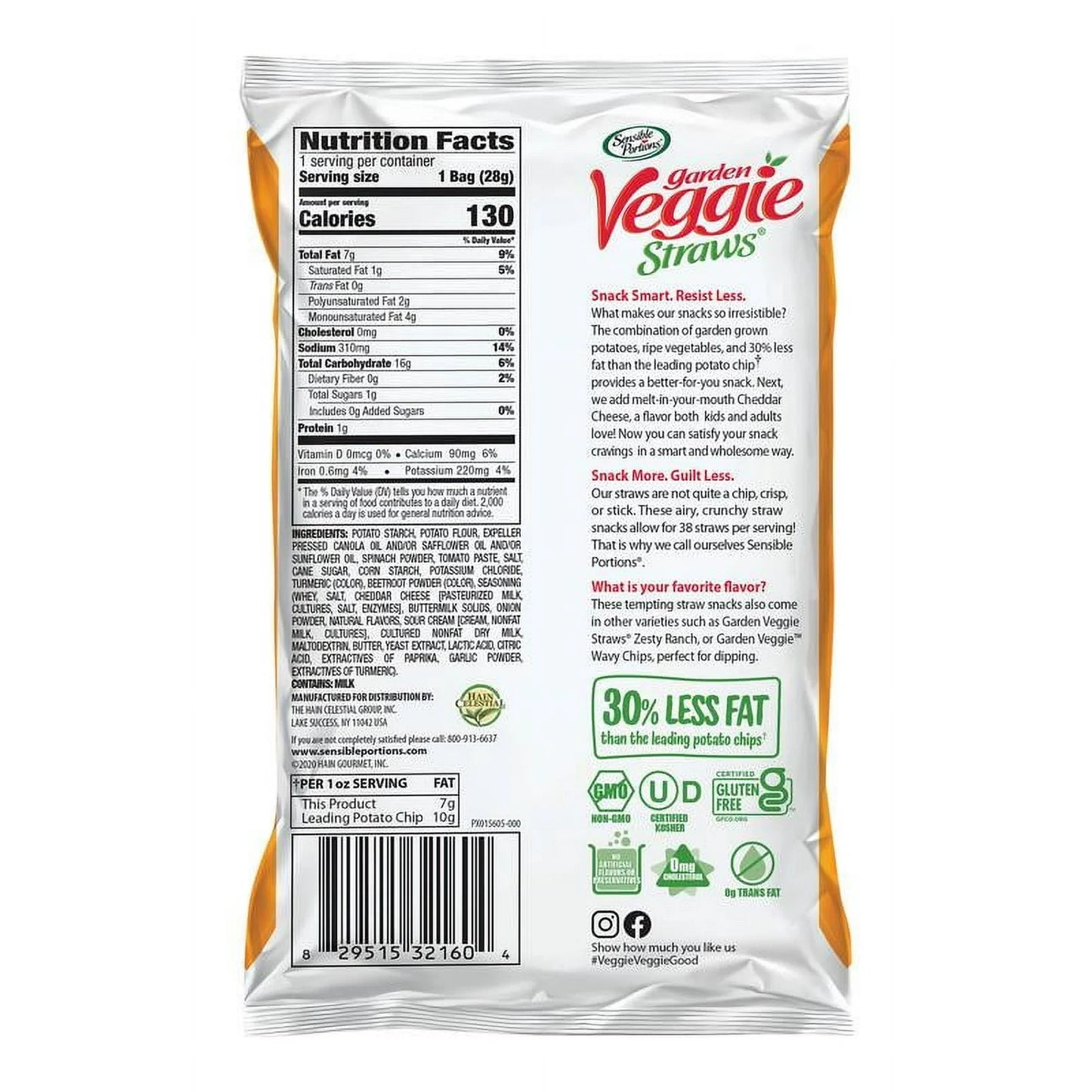 Sensible Portions Garden Veggie Straws