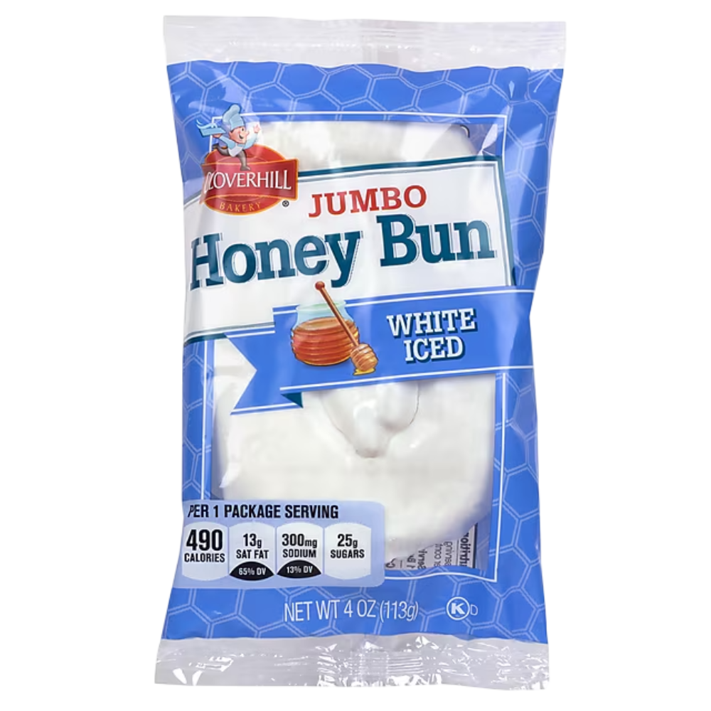 White Iced Honey Buns