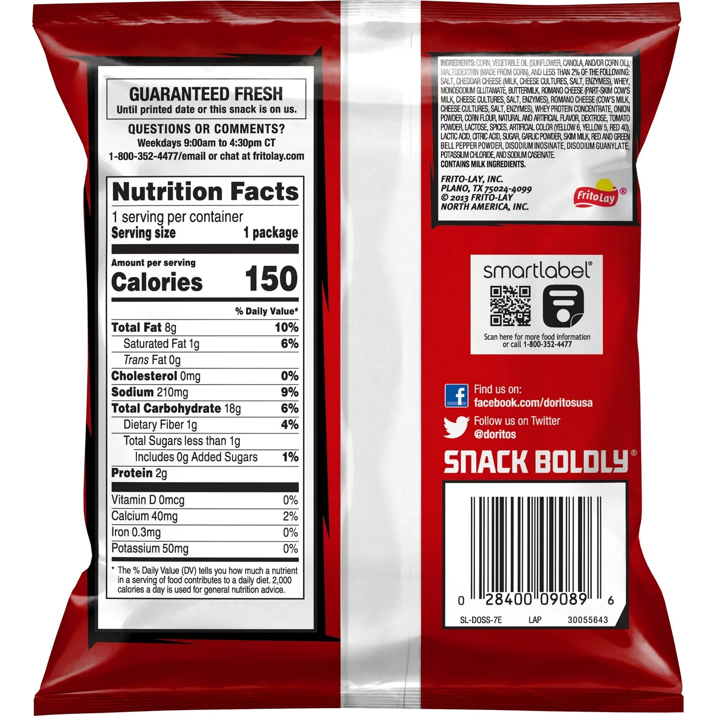 Doritos Tortilla Chips Nacho Cheese