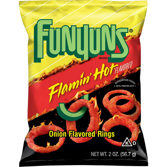Funyuns Onion Flavored Rings Flamin' Hot