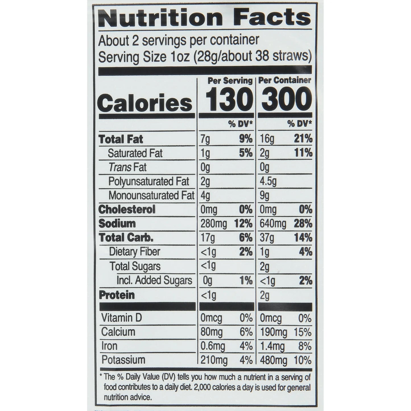 Sensible Portions Garden Veggie Straws